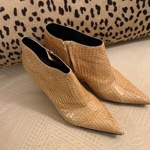 Yves Saint Laurent Vintage Python Ankle Boots